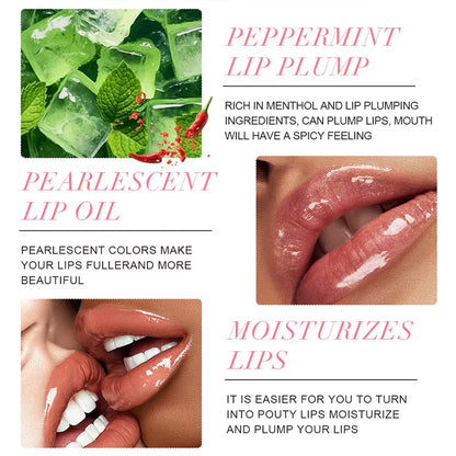 Lip Enhancement Lip Gloss Mirror Moisturizing Lip Glaze Water-Light Long Lasting Moisturising Glossy Tint Lips Makeup Cosmetics